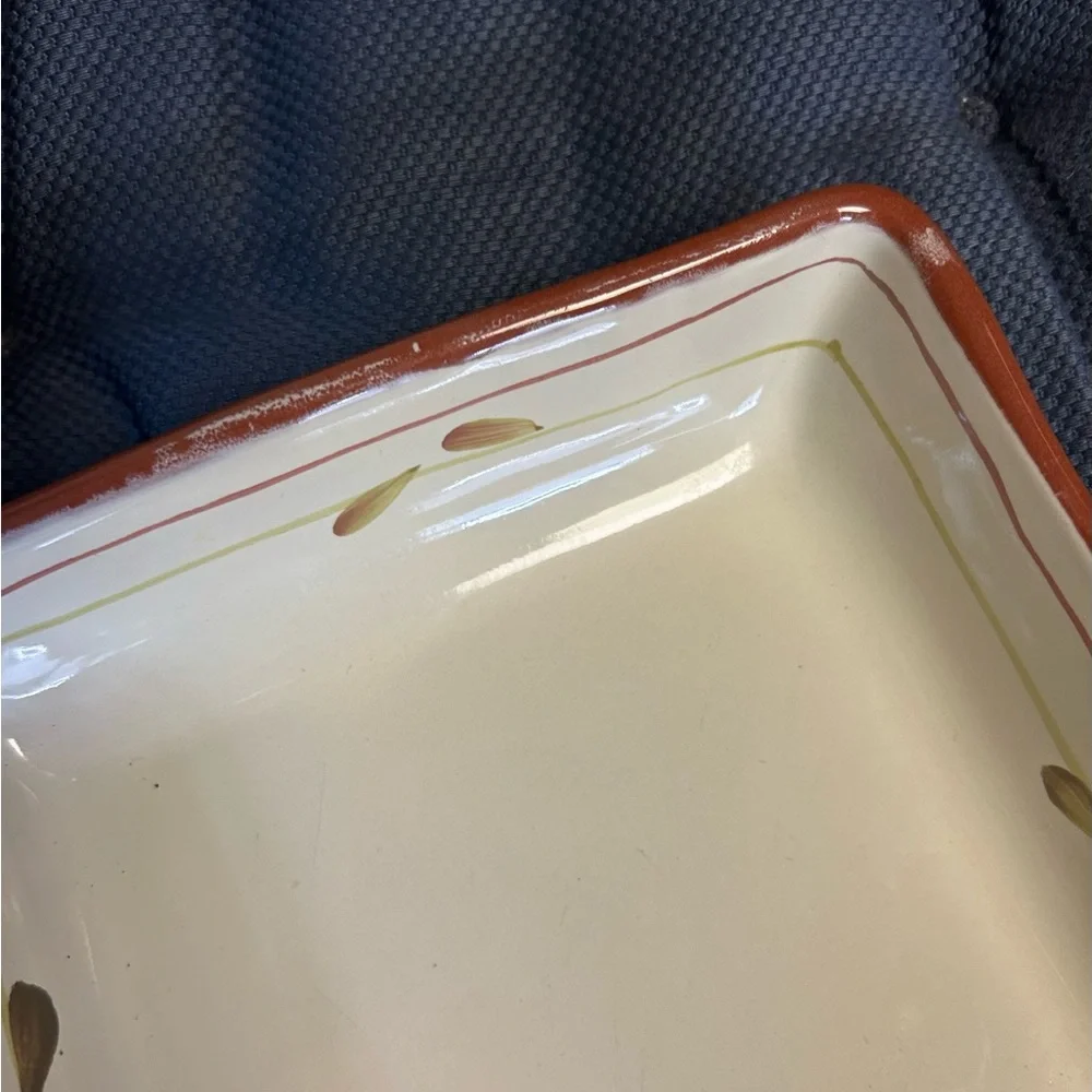 Crate & Barrel Decorative plate serving platter